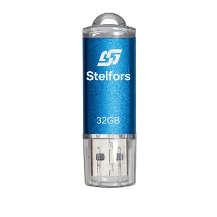 Флеш-накопитель 32GB USB 2.0 Stelfors Rocket серия (метал.синий)