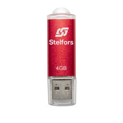 Флеш-накопитель 4GB USB 2.0 Stelfors Rocket серия (метал.красный)