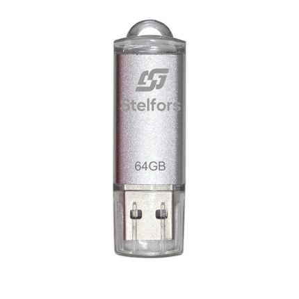 Флеш-накопитель 64GB USB 2.0 Stelfors Rocket серия (метал.серебро)